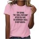 thumbnail image 2 of mfyjkho Tops Casuales Para Mujer, Blusa De Manga Corta Para Mujer Con Estampado De Letras Divertidas Para El Trabajo En Verano Tops Para Hacer Ejercicio Xl, 2 of 8