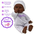 thumbnail image 3 of The New York Doll Collection 11 inch Soft Body African American Newborn Baby Doll in Gift Box - Doll Pacifier included, 3 of 5