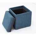 thumbnail image 3 of Chase Fabric Ottoman With Flip Tray Lid (Blue), 3 of 4