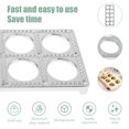 thumbnail image 4 of NUAHRHY Ravioli Maker with 10 Holes Safe Ravioli Press Mold Premium Italian Pelmeni Maker Mold Flower Shaped Ravioli Maker Press Pasta Press Cutter Tool Meat Pie Dumpling Maker for Home, 4 of 7