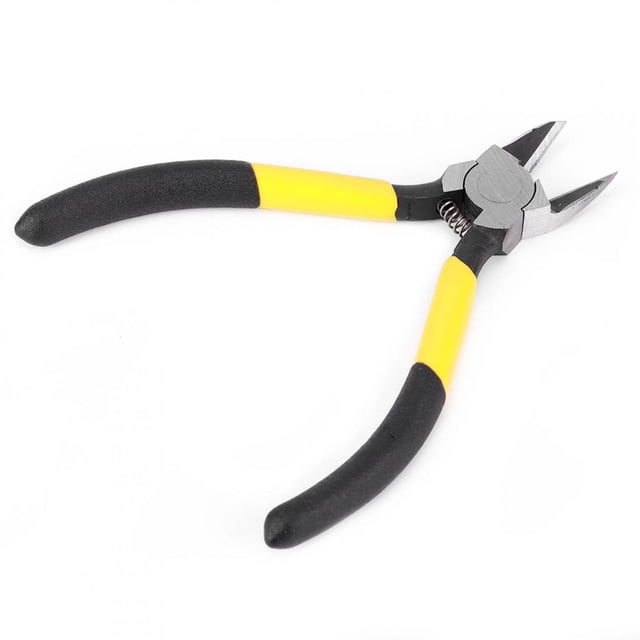 Strong Plastic Cutting , Easy To Use Diagonal Plier, Durable Cut Soft Copper Wire For Cutting Plastic Yellow + Black Cutting Soft Iron Wir