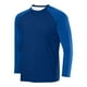 thumbnail image 1 of pstuiky camisas de manga larga para hombre, Camisa deportiva transpirable de manga larga raglán con cuello redondo para hombre, de color sólido camisetas de hombre s, 1 of 2