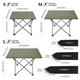 thumbnail image 1 of TOMSHOO Folding Camping Table Portable Lightweight Aluminum Camping Table for Outdoor Backpacking Cooking Picnics BBQ, 1 of 5