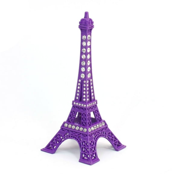 Gift Festival Decor Purple Clear Eiffel Tower Construction Model