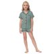 thumbnail image 1 of Conjunto de cárdigan de verano con pantalones cortos Ropa de hogar para niños Conjunto de pijamas de manga corta para niños y niñas, 1 of 6