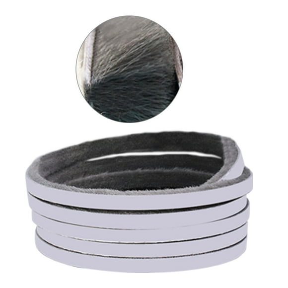 Wosthever Cinta de sellado para puerta y ventana de 3 colores, autoadhesiva, a prueba de viento Conjuntos de muebles de dormitorio Gris 9mm*5mm*6m