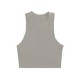 thumbnail image 2 of Sakmal Crew Neck Womens Tanks Gray Slim Ribbed Sexy Sleeveless Shirts Casual, 2 of 3