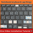 thumbnail image 4 of Replacement for ASUS ZenBook Pro Duo UX581 UX582 Zenbook UX434FAC UX434 UX434F UX433FN keyboard keycap hinge " 3 Keycap, 4 of 5