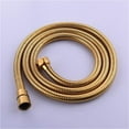 thumbnail image 5 of Gold Bright 1.5M Extra Long Shower Hose for Handheld Shower Head Stainless Steel Pipe Brass, 5 of 5