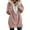 Pink, variant on IROINNID Women's Anorak Coat Long Sleeve Solid Color Hoodie Outwear, Casual Summer Fold Regular Button
