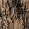 thumbnail image 6 of Mercana Riley Tan Jute Popcorn Stich Cylindrical Wool Pouf, 6 of 9