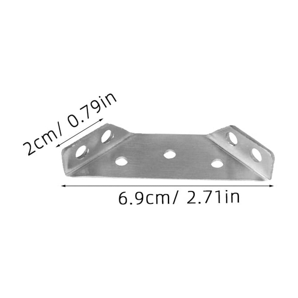 40 pcs  Bracket Connection Trapezoid Angle Fastener Trapezoid Shelf Bracket Shelf Support Corner Brace