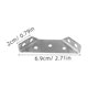 thumbnail image 2 of WHAMVOX 10Ud Soporte Angular Plateado Para Muebles Con Resistencia Y Durabilidad, 2 of 8