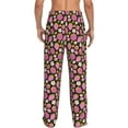 thumbnail image 3 of Goofa Strawberry Printed Soft Pajama Pants for Men, Wide Leg Comfy Casual Lounge Yoga Pants-Small, 3 of 9