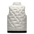 thumbnail image 3 of Dovford Men's Outdoor Winter Vest Outerwear Removable Hooded Padded Puffer Sleeveless Vest, 3 of 5