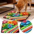 thumbnail image 1 of Interactive Snuffle Mat for and Cats Mental Stimulation Enrichment Feeder Puzzle Slow Eating Game, 1 of 5