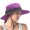 Purple, variant on Women's Sun Hat UPF 50+ UV Protection Wide Brim Bucket Hat for Adults Summer Fishing Hiking Camping Garden Farming Outdoor Exercise Packable Ponytail Friendly Safari Cap