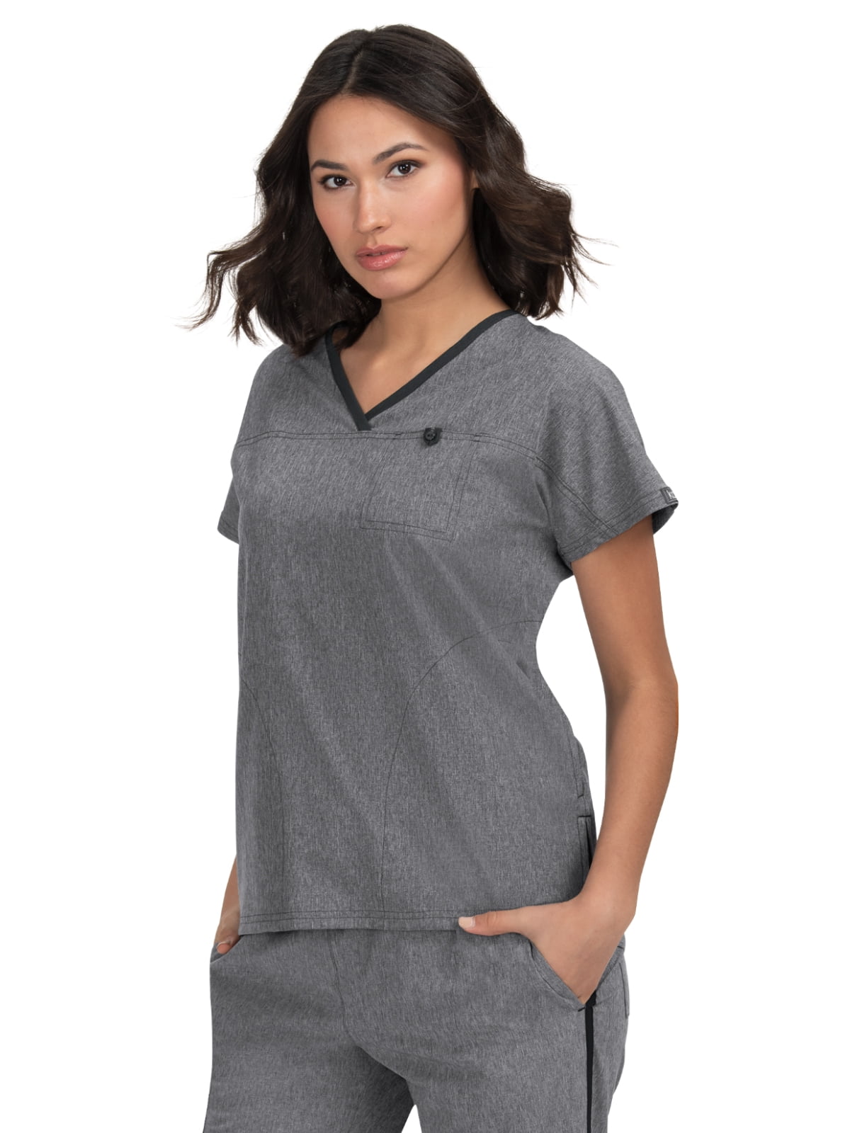 Koi Basics 3Pocket VNeck Top for Women Easy Fit Medical Scrub