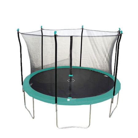 Bounce Pro 15ft Round Trampoline with Enclosure and Electron Shooter Game  Green/Black  Box 1  Main Frame  Legs  Jump Mat [914103865]