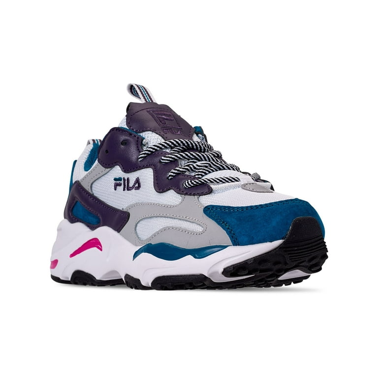 FILA Womens White Finish Line Traction Padded Collar And Tongue