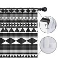 thumbnail image 4 of Blackout Kids Curtains,Black White Ethnic Pattern Childrens Insulated Curtains Set Of 2,Bedroom Essentials,Toddler Room Decor 52x63in(132x160cm), 4 of 5