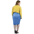 thumbnail image 2 of Womens Plus Size Pleather Pleated Skirt, 2 of 2