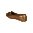 thumbnail image 3 of Jelly Bean Tree New Metallic PU Bow Decor Ballerina Flat (Toddler/ Girl) Sz 9-4, 3 of 5