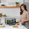 thumbnail image 3 of 4-Slice Digital Toaster Oven Air Fryer with 11 Cooking Functions, 1000W, Dishwasher-Safe Parts, Stainless Steel Gray, 3 of 5