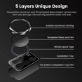 thumbnail image 7 of Dteck for Samsung Galaxy S22 Ultra Camera Lens Protector, 9H Tempered Glass Camera Cover Protector Metal Individual Ring for S22 Ultra 5G 6.8 inch 2022 Release, Black, 7 of 7