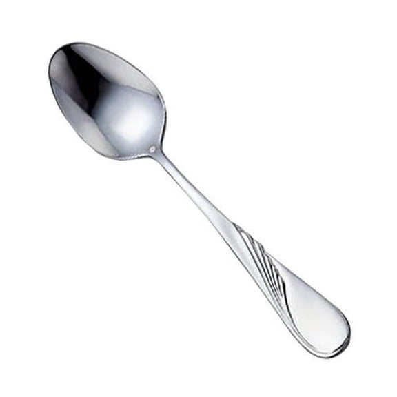 Walco 18/10 Stainless Steel Goddess Heavy Weight Asymmetrical Bouillon Spoon, 6" Length | 24/Box