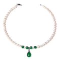 thumbnail image 1 of Collares de perlas naturales Yashi Gargantilla de cuentas 45 cm, 1 of 5
