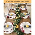 thumbnail image 4 of 13 Inch Round Placemats Set of 6, Red Gnomes Valentines Day Non Slip Heat Insulation PP Table Mats, Love Heart Tree Roses Plaid Washable Place Mats for Kitchen Dining Party Table Decor, 4 of 7