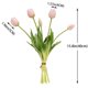 thumbnail image 2 of Ramo de tulipanes artificiales DUYONE Real Touch de látex, 15 unidades, 2 of 6