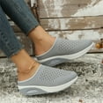 thumbnail image 7 of Hessimy Womens Canvas Sneakers Shoes Slip On Mules Slippers Low Top Backless Casual Sneakers for Walking(Grey,7), 7 of 7