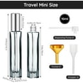 thumbnail image 4 of YSTDHL Glass Perfume Bottle Set, 5 Pack of 10ML Portable Perfume Travel Refillable, Empty Atomizer Sprayer for Perfume Cologne Dispenser, Travel Sample Bottles Perfume Making Kit with Refill Tool, 4 of 6