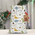 thumbnail image 5 of Pofeuu Dinosaur Print Burlap Bags with Drawstrings Drawstring Gift Bags Pouch Bag for Thankgiving Birthday Party Gift Wrapping Treats and Party Favors-Small, 5 of 9