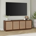 thumbnail image 6 of Evelyn&Zoe Pryce Rectangular TV Stand for TV's up to 78", Satin Walnut, 6 of 8
