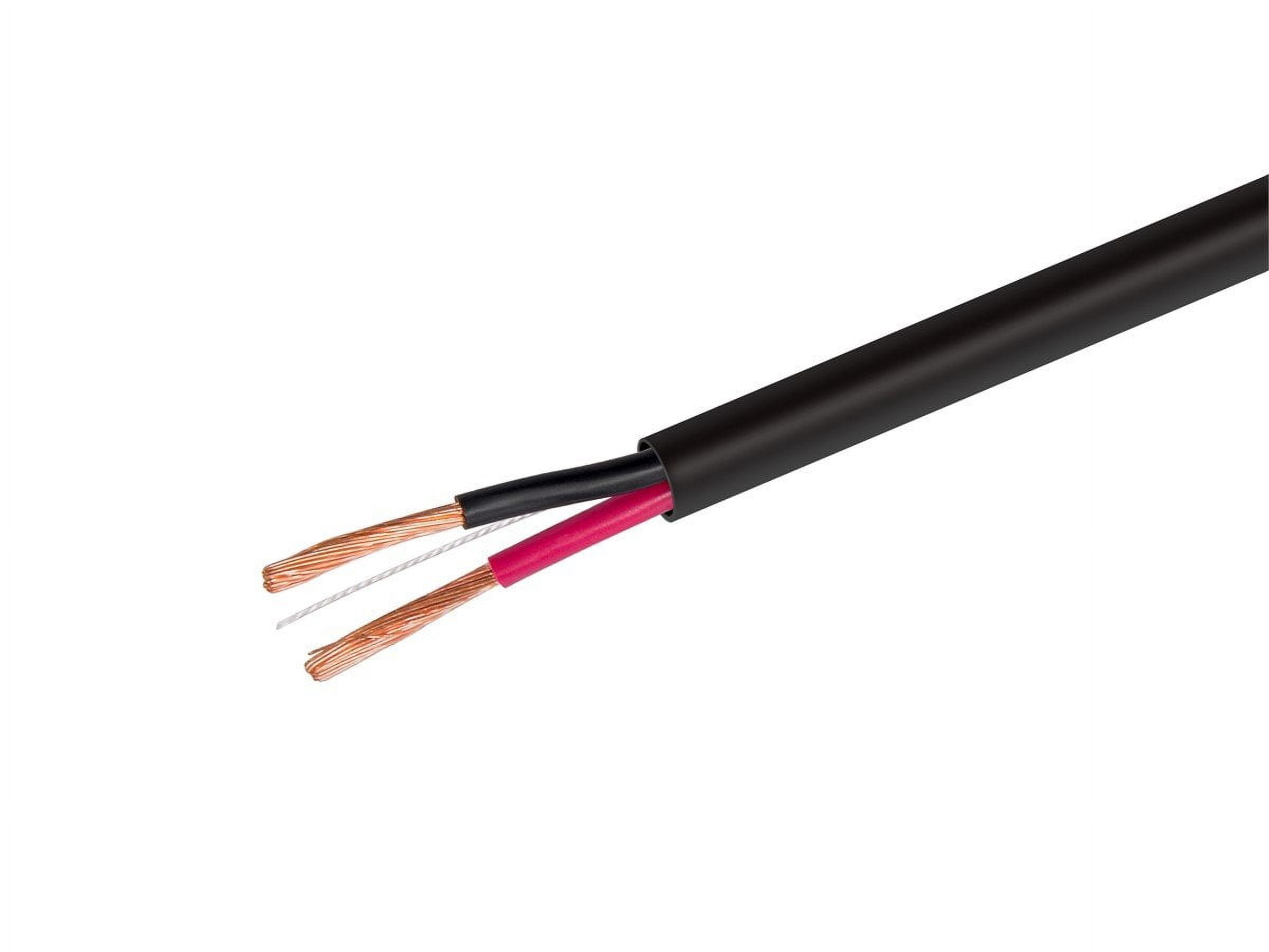 Monoprice Speaker Wire, CMP Rated, 2-Conductor, 12AWG, 1000ft, Black