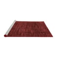 thumbnail image 2 of Ahgly Company Machine Washable Indoor Round Abstract Red Modern Area Rugs, 4' Round, 2 of 4