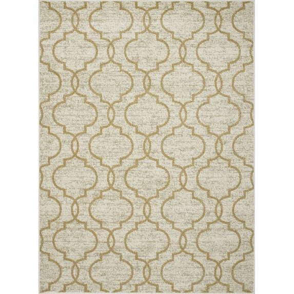 Concord Global Trading New Casa Collection Quatrefoil Area Rug