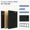 thumbnail image 2 of JIOABL TV Stand with 12 Fabric Drawers, Metal Frame Storage Stand with Adjustable feet and Anti-Tip, Black, 2 of 7