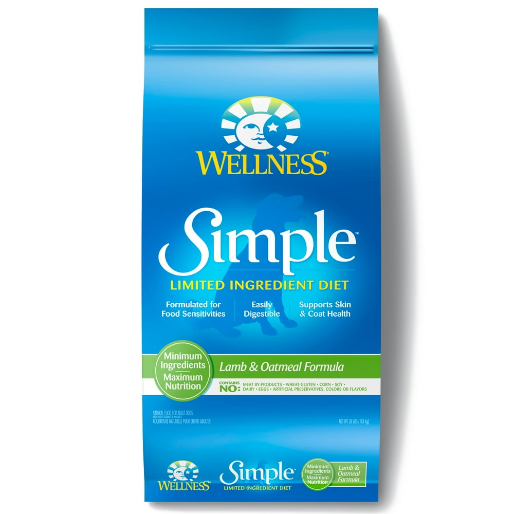 Wellness Simple Natural Limited Ingredient Dry Dog Food, Lamb and Oatmeal Recipe, 26Pound Bag Wellness Simple Natural Limited Ingredient Dry Dog Food, Lamb and Oatmeal Recipe, 26Pound Bag