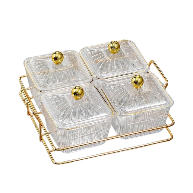 Billuyoard Platos para servir divididos, elegante de frutos secos y bandeja de frutos secos para aperitivos, color marrón Almacenamiento y organización del hogar tipo 13