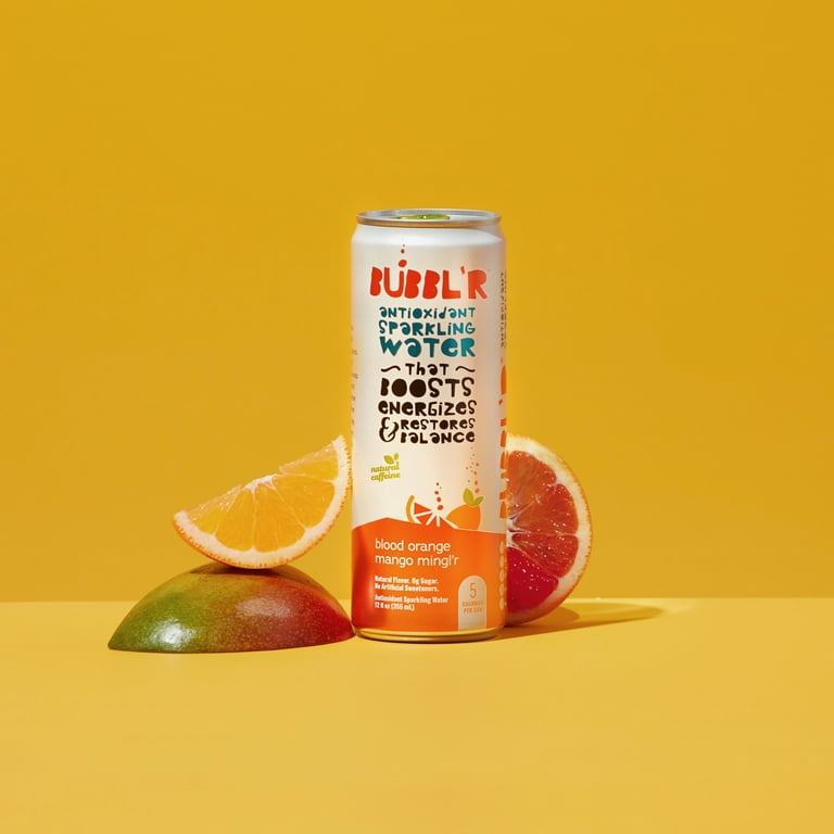 Bubbl'r Fizzy Flavored Blood Orange Mango Antioxidant