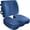 Blue Velour, variant on FORTEM Seat Cushion, Office Chair Cushion, Lumbar Support Pillow for Office Chair, Memory Foam Car Seat Cushions, Sciatica Coccyx Tailbone Pain Relief, Cushions for Back Support, Washable, Non Slip