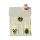 thumbnail image 2 of Casita de Cerámica Hueca, Decoración Navideña con Luz Led, Pequeño Regalo | Diseño de Copo de Nieve/Árbol de Navidad | Luz Amarilla Cálida | Luz Nocturna de Mesilla | Esmalte de Porcelana Cocida a Al, 2 of 7
