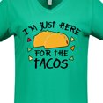 thumbnail image 4 of Inktastic I'm Just Here for the Tacos Cinco De Mayo Women's V-Neck T-Shirt, 4 of 5