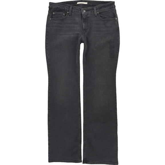 Levi's Womens Superlow Boot Cut Jeans, Black, 32