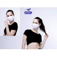 thumbnail image 4 of 5 Pack Dony Unisex 3 Layers Face Mask, Washable and Reusable Over 60 Times with Cotton Earloops-White, 4 of 7