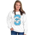 thumbnail image 3 of Lazy Smurf Vintage Varsity Cartoon Sweatshirt for Men or Women Brisco Brands S, 3 of 6